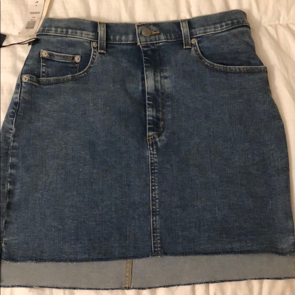 JEAN SKIRT BY WILFRED from aritzia